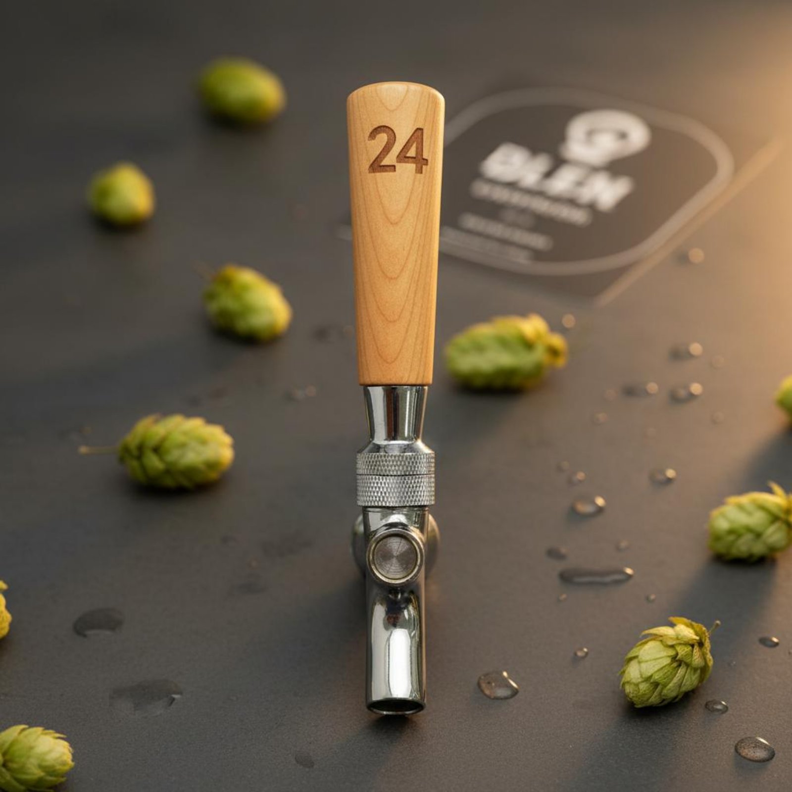 Korte houten biertapgreep van  - Wine With Beer recensie en prijs
